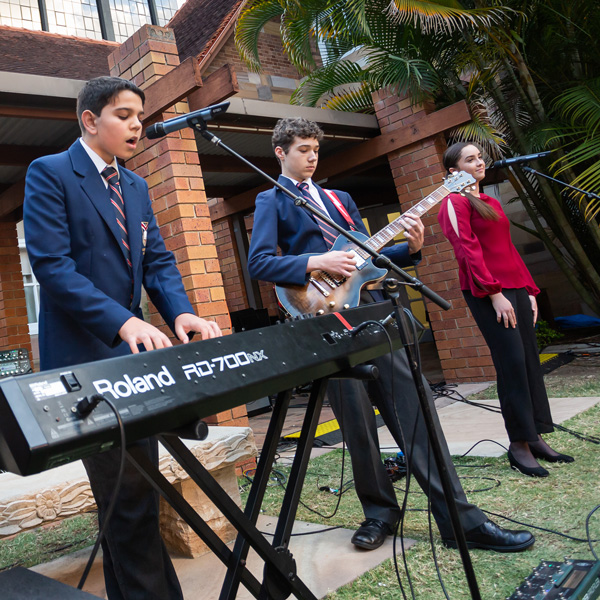 Rock school students